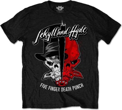 Five Finger Death Punch - Jekyll & Hyde Heren T-shirt - S - Zwart