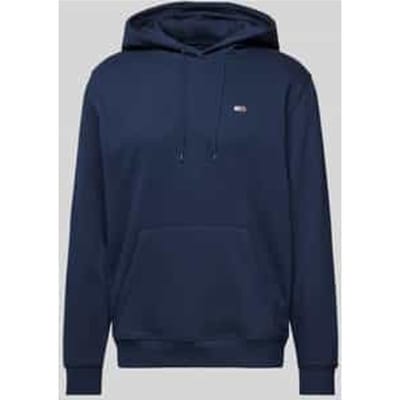 Regular fit hoodie met labelstitching