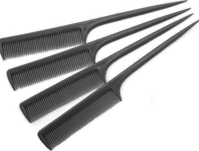 Puntkam  Met Plastiek Steel - ZWART 1 stuk