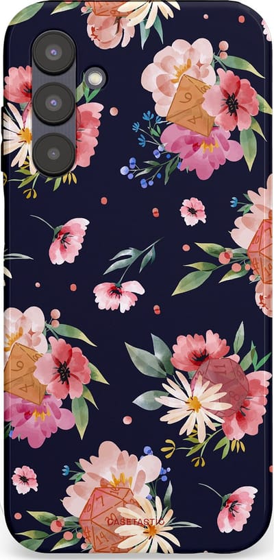 Casetastic Hoesje Geschikt voor Samsung A25 - Stijlvolle Beschermende Duo-layer Case - Bloemenkracht met D20