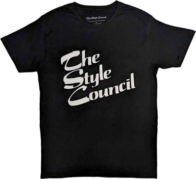 The Style Council - Stacked Logo Heren T-shirt - S - Zwart