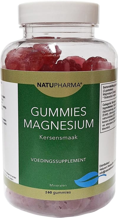 Natupharma Gummies Magnesium Citraat-Kersensmaak 60st