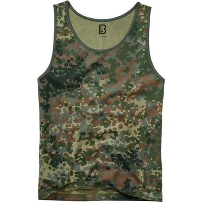 Brandit - Basic Tanktop - M - Groen/Bruin
