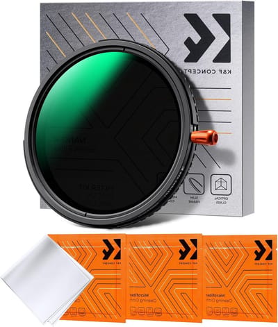 Professionele 77mm 3-in-1 Variabele ND2-32, Black Mist 1/4 en CPL Filter met 3 Reinigingsdoeken voor Fotografie en Videografie
