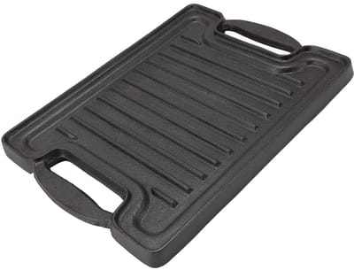 Dailygoods- Grillplaat Gietijzer - Rechthoekig Ontwerp - Verdikte Plaat - Hittebestendig - Gezond Koken - Consistente Kookresultaten - Barbecueplaat