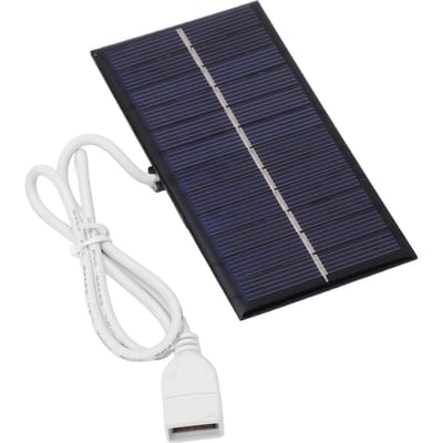 Panneau solaire portable 1 W 6 V, pour téléphone portable et maison gray