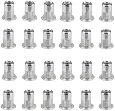 Allecto - Klinknagels Rvs Klinknagel Moer - 100 Stuks M6 - Ideaal