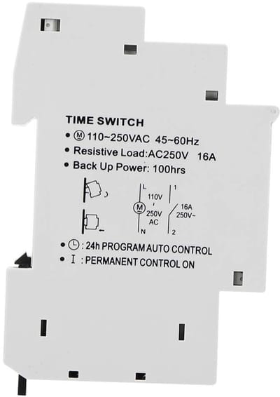 Dailygoody - Mechanische Tijdschakelaar - Programmeerbare Timer - Nauwkeurige Afstelbaarheid - 220V - Geschikt Voor Huishoudelijke Apparaten