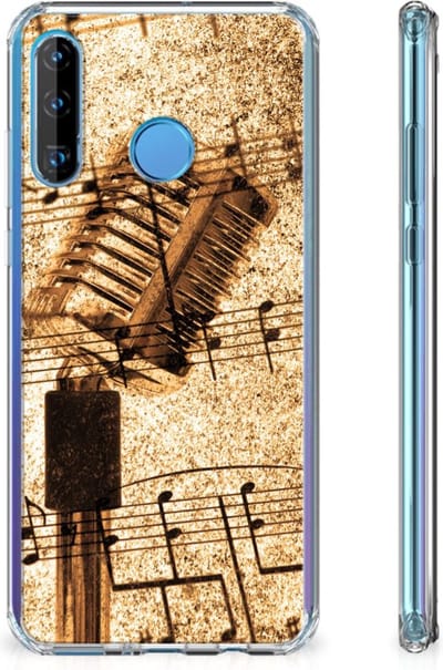 Huawei P30 Lite Anti-shock Hoesje met foto Bladmuziek