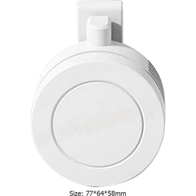 Mini Clipventilator Hangende Taille Nek Ventilator Meisje Elektrische Luchtkoeling Ventilator 900mah USB Bladloze Ventilator 3 Snelheden Draagbare Koeler Lucht wit