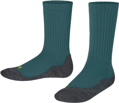 FALKE Active Warm dik ademend wol functioneel materiaal sokken kinderen groen - maat 27-30