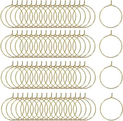 Identificatie Ringen voor Wijnglazen - 200 Stuks Drinkmarkers van Legering voor Cocktails en Champagne Decoratie