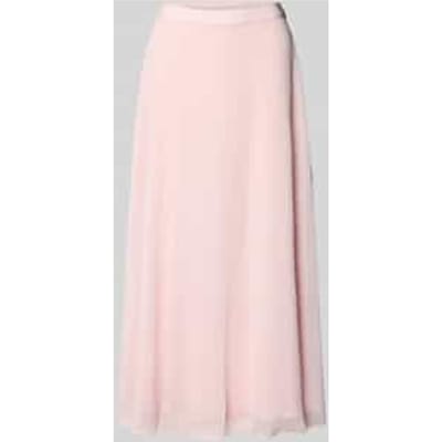 regular fit midirok met logo-detail model 'Sari'