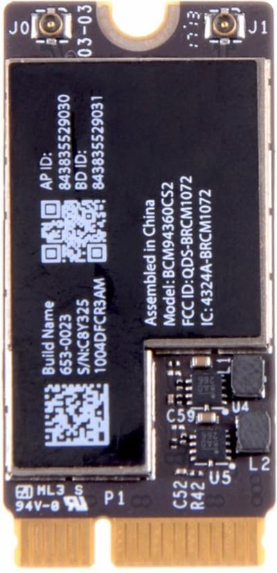 Let op type!! MacBook Air 11.6 inch A1465 (2013) & 13.3-inch A1466 (2013) WiFi & Bluetooth Module