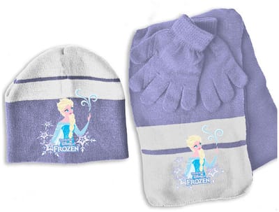 Disney Frozen Set muts, sjaal en handschoenen, Love - ONE SIZE 3-6 jr - Acryl / Elastaan