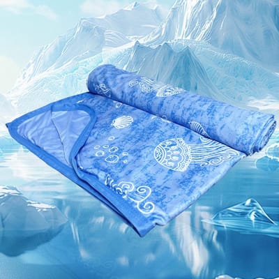 Dailygoods- Koeldeken 200x150cm - Verkoelend Dekbed - 2-in-1 Dubbelzijdig - Ademend - Bamboevezel - Zijdezacht - Verkoelende Deken