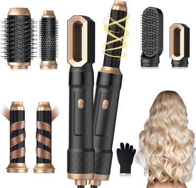 Haarstyler Set - Multistyler Air - Dagelijkse Styling - 6-in-1 Functionaliteit - 1000W Vermogen - Zwart