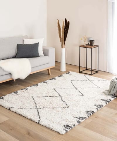 Berber vloerkleed - Artisan Tizi wit/grijs 140x200