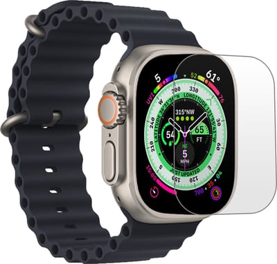 Screenprotector Geschikt voor Apple Watch Ultra 2 Screenprotector Bescherm Glas - Screen Protector Geschikt voor Apple Watch Ultra 2 (49 mm) Screenprotector Tempered Glass