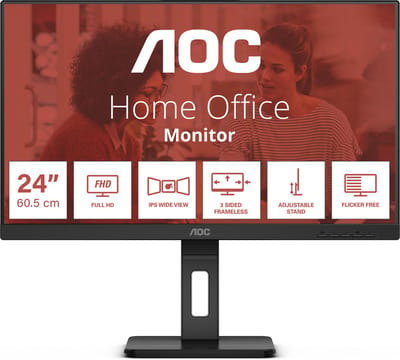 24" AOC 24E3QAF - 1920x1080 (FHD) - 75Hz - IPS
