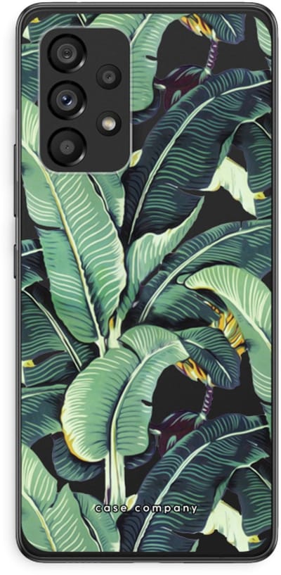 Case Company® - Hoesje geschikt voor Samsung Galaxy A53 5G hoesje - Bananenbladeren - Soft Cover Telefoonhoesje - Bescherming aan alle Kanten en Schermrand