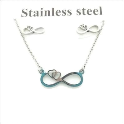 Aramat Jewels | Sieradensets | Hartvormige Roestvrij Stalen Sieradenset | | | | | | | Verkleurd niet