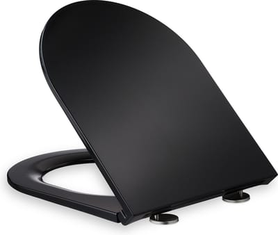 Wc-bril - softclose - quick release - 36x45 cm - d-vorm - montage van bovenaf