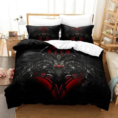 3D Geprint Donkere Satan Beddengoed Set Slaapkamer Bedden Dekbedovertrek Eenpersoons en Tweepersoons Kingsize Hometextiel 2/3 stuks 70x133cm 2pcs