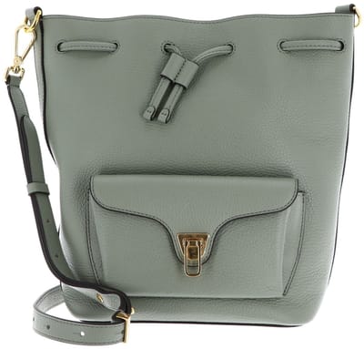 COCCINELLE Leren schoudertas Beat Generatio Bucket Bag Greenery mintgroen