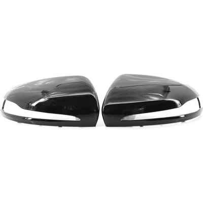 2 stuks Zijspiegelkap Achteruitkijkspiegelhuis Links Rijden Vervanging voor Benz W205 C205 V205 S205 2014 2020 zwart