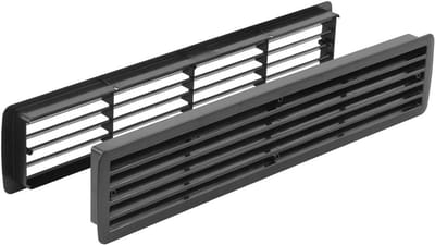 Plastic rooster badkamerventilatie ventilatierooster deurventilatie 1 paar verschillende kleuren zwart