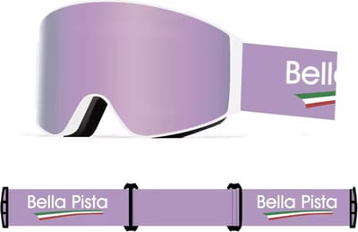Bella Pista - Skibril - Snowboardbril - Verwisselbare lenzen - Magnetisch - Cherry spiegeglas