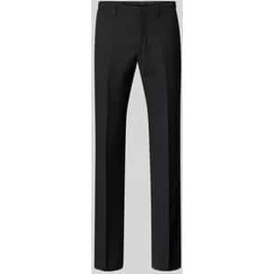 Pantalon met persplooien en achterzakken
