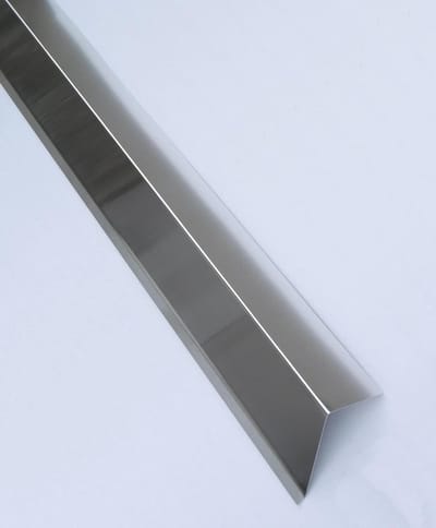 Dakafsluitplaat Aluminium - Gevelplaat Kantplaat - Dakrand Afsluiten - 90 Graden Hoek - 2 Meter Lang - Alu Blank Silver
