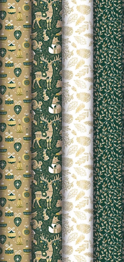 Clairefontaine Kerstinpakpapier 'Bos'