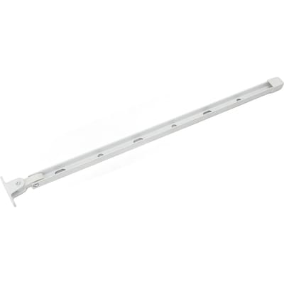 Support de fenêtre de serre Robuste Aluminium Manuel Ouvreur de ventilation de toit de serre Kit de barre avec 6 vis 15,35 pouces blanc