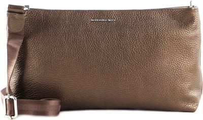 MANDARINA DUCK Leren Schoudertas Mellow Lux Shoulder Bronzo Brons