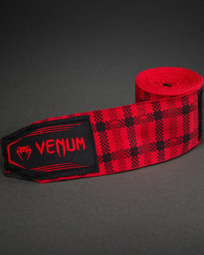 Venum Tartan Boksbandages 250 cm - Fury Rood