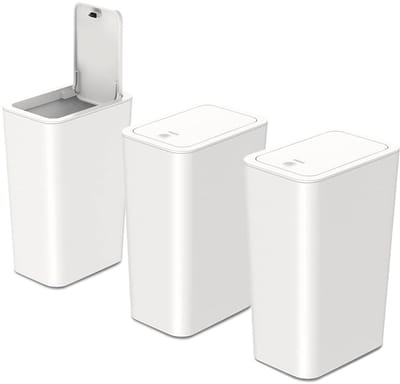 Dailygoods- Afvalemmer 9 Liter - Badkamerafvalemmer - Smalle Afvalbak - Waterdicht - Schokbestendig - Hoogwaardig PP Materiaal - Toiletbak