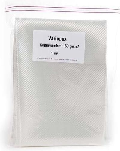 De IJssel Variopox Glasmatweefsel Soort:: Variopox Keperweefsel 160, Hoeveelheid:: 1 m²