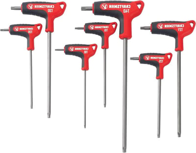 Torx sleutelset - Inbussleutels - Bevestigingen Repareren - X-Tract Technologie - 7-delig - Zilver