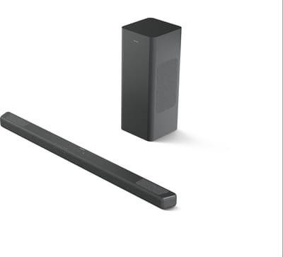 PHILIPS TAB8301/10 - 3.1.2-kanaals Soundbar - Draadloze Subwoofer - 380W Vermogen - Dolby Atmos - DTS:X - DTS Virtual:X - Bluetooth 6.0 LE Audio - HDMI eARC - Gun Metal