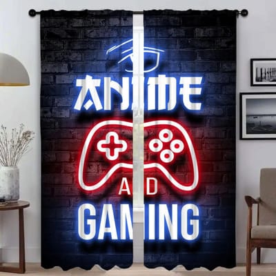 Playstations Gordijnen voor Woonkamer Gordijn Halloween Decoratie Shades Anti-muggen Gordijnen 2 Stuks Tule voor Slaapkamer W50xH70cmx2pcs-CL