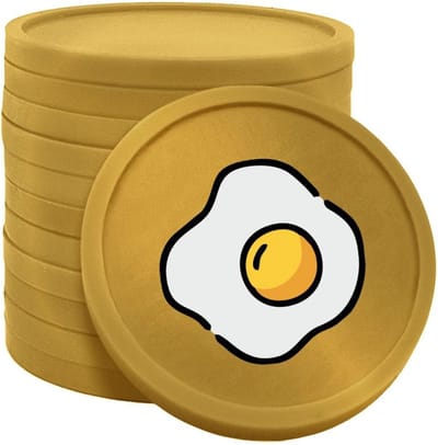 CombiCraft ontbijt consumptiemunten goud - Ø29mm enkelzijdig bedrukt - 100 stuks