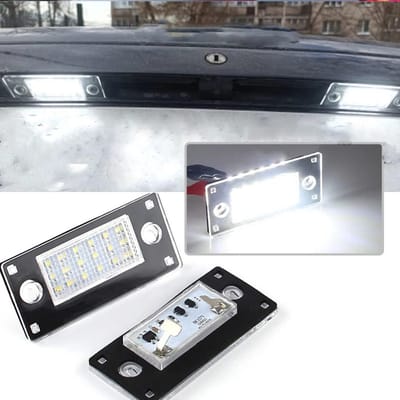 2x Xenon Wit LED Kentekenverlichting Set voor diverse Audi Modellen (Foutmelding Vrij)