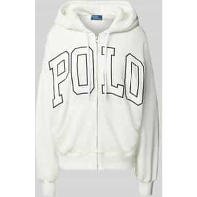 Oversized sweatjack met ritssluiting