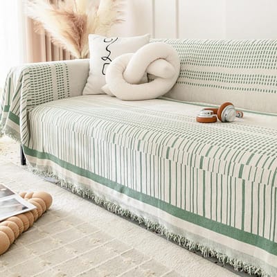 Chenille Sofa Handdoek voor Alle Seizoenen, Volledige Bedekking, Stofdichte Sofahoes, Ins Winddichte Kattenkrab Sofahoes Deken 180*130cm