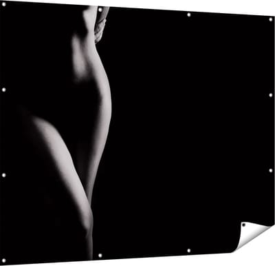 Gards Tuinposter Naakte Vrouw Lichaam - Erotiek - 150x120 cm - Tuindoek - Tuindecoratie - Wanddecoratie buiten - Tuinschilderij