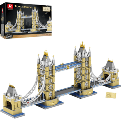 Reobrix 55018 Tower Bridge London XXL mega bouwset | Icons modelbouw | Creator expert architecture bouwpakket | Technische speelgoed ideas voor volwassenen & kinderen | Beroemde skyline decoratie | Bouwdoos met 9782 bloks
