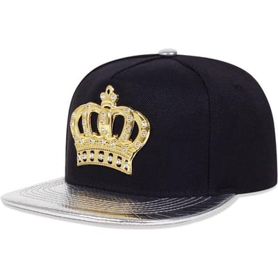 Chapeaux Hip-Hop Emblème Couronne Unisexe Chapeaux de Baseball Casuels Réglables d'Extérieur Chapeau Pare-Soleil beige